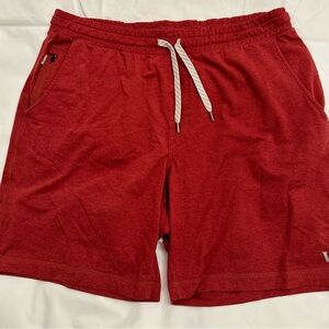 Vuori Men's DreamKnit™ Ponto Short. Red.